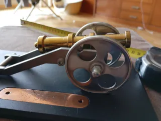 Maqueta cañón bronce con peana