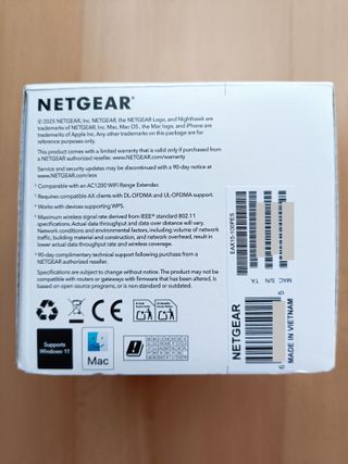 (PRECINTADO) Extensor WiFi Mesh NETGEAR AX1800