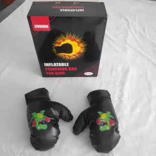 Guantes de boxeo infantiles con dinosaurio