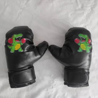 Guantes de boxeo infantiles con dinosaurio