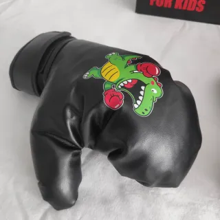 Guantes de boxeo infantiles con dinosaurio