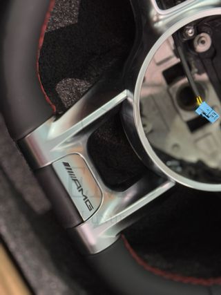 Volante AMG Mercedes Benz Premium Cuciture Rosso