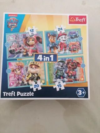 Set 2 Puzzles Patrulla Canina 4 en 1