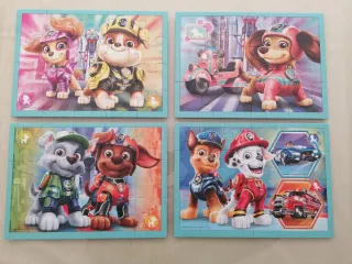 Set 2 Puzzles Patrulla Canina 4 en 1