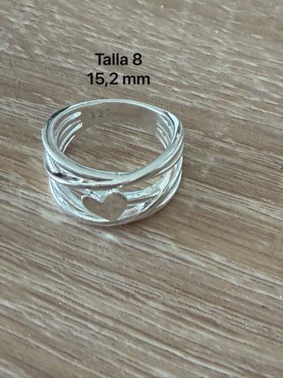 Anillo Corazón Plata 925