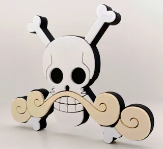 Logo 3D ONE PIECE JOLLY | Decoración Colección