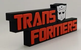 Logo 3D TRANSFORMERS | Decoración Colección