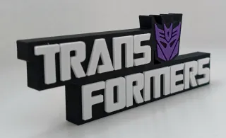 Logo 3D TRANSFORMERS | Decoración Colección