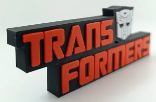 Logo 3D TRANSFORMERS | Decoración Colección