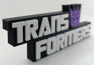 Logo 3D TRANSFORMERS | Decoración Colección