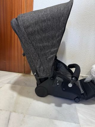 Capazo Carrito Bebé Gris Melange