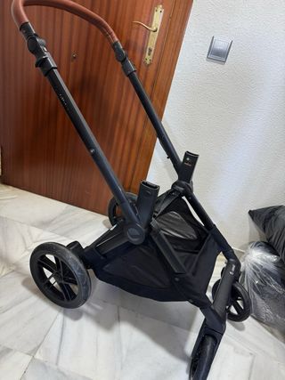 Capazo Carrito Bebé Gris Melange