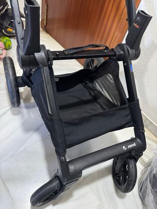 Capazo Carrito Bebé Gris Melange
