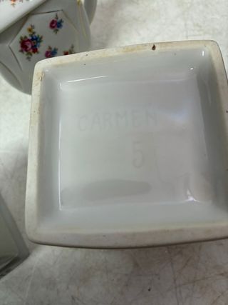 Conjunto porcelana Carmen flores