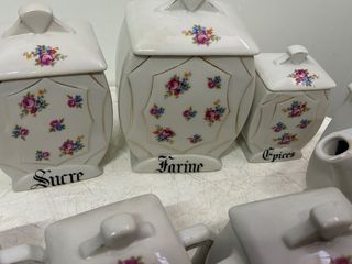 Conjunto porcelana Carmen flores