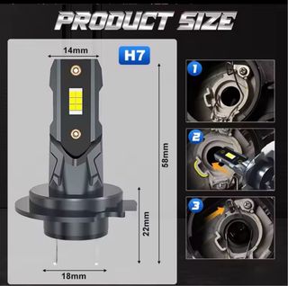 Bombillas LED H7 7035 CSP