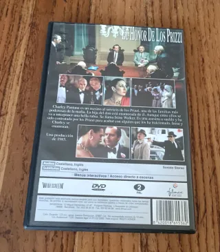DVD El Honor de los Prizzi