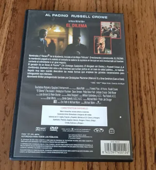 DVD El Dilema (Al Pacino, Russell Crowe)