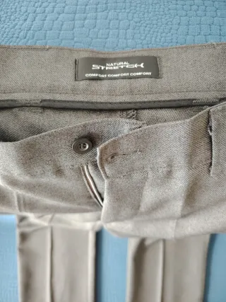 Pantaloni eleganti uomo grigi nuovi