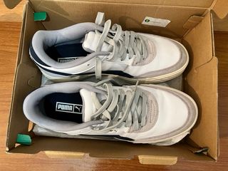 Zapatillas Puma Caven Blancas y Azul Talla 42.5