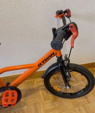 Bicicleta infantil BTWIN naranja 16 pulgadas