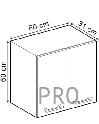 Vicco Armario Colgante R-Line, Hormigón Negro/Antr