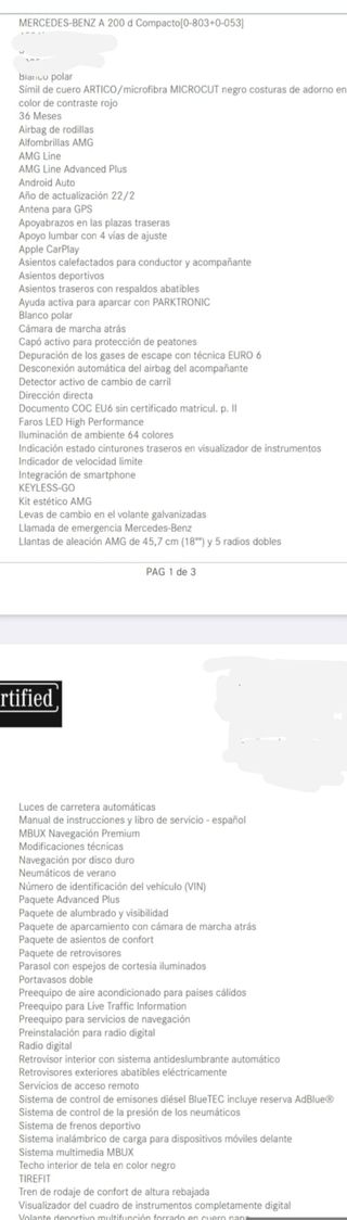 Mercedes-Benz Clase A 200 D dct AMG 2023