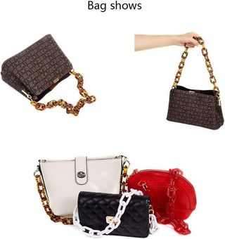 Cadena bolso acrílica ajustable Xiazw 58 cm