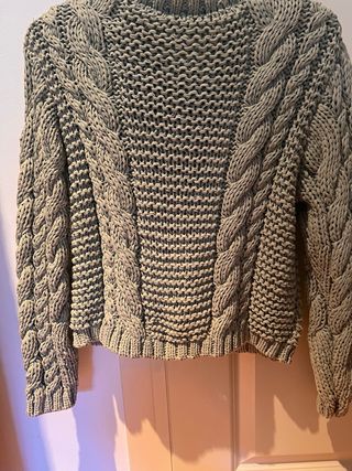 Cardigan Zara Botón Flor Talla Única