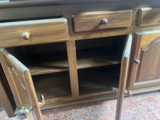 Armario comedor madera y cristal URGE VINTAG