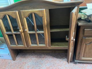 Armario comedor madera y cristal URGE VINTAG