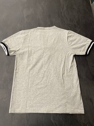 T-shirt maglia a maniche corte da uomo grigia/nera