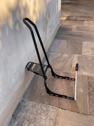 Respaldo Sissy Bar Negro para Moto Cruiser
