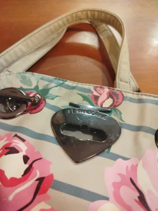 Borsa Pandorine floreale con scritta