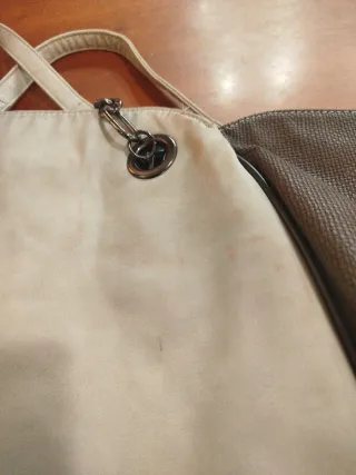 Borsa Pandorine floreale con scritta