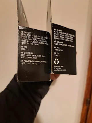 Cartucce HP 21 e 22 originali ma scadute 2023/2024