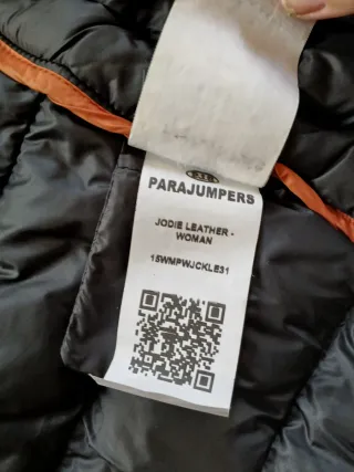 Chaqueta Parajumpers Piel Negra Mujer