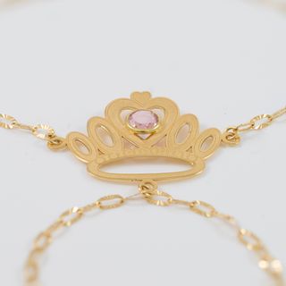 Pulsera pasamanos Corona oro 18k 750