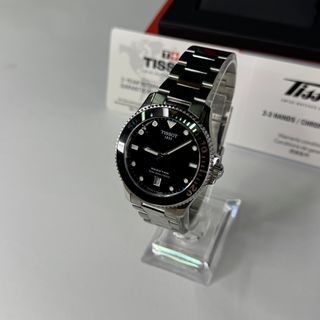 Tissot Seastar Reloj Negro y Plateado