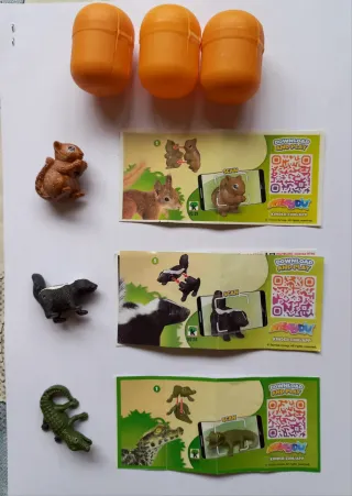 3 figuras Kinder Sorpresa natoons