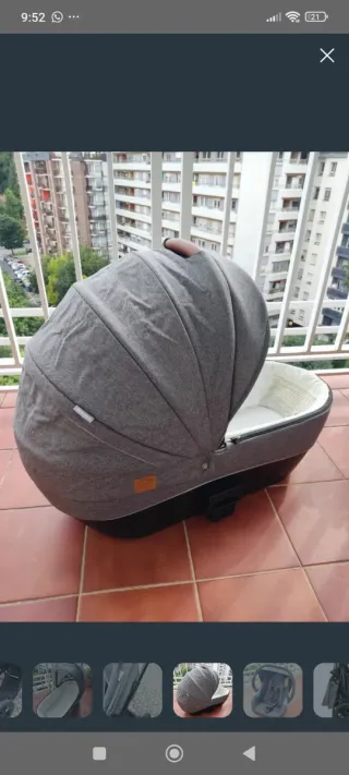 Capazo y silla de bebé