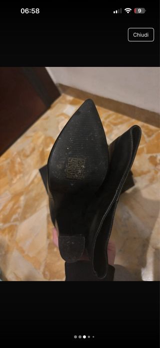 Stivali neri con tacco