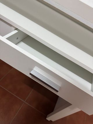 Mueble recibidor blanco lacado