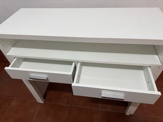 Mueble recibidor blanco lacado