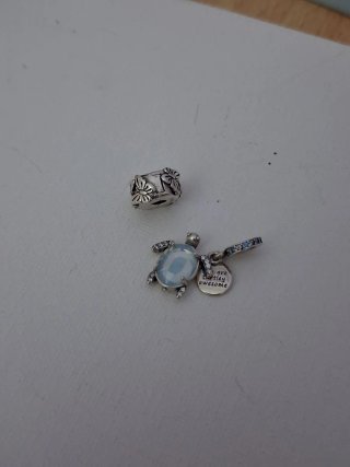 Lote 4 Charms Plata Ley 925
