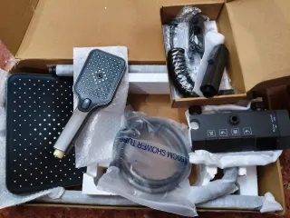 Grifería Ducha Negro y Plata Nuevo