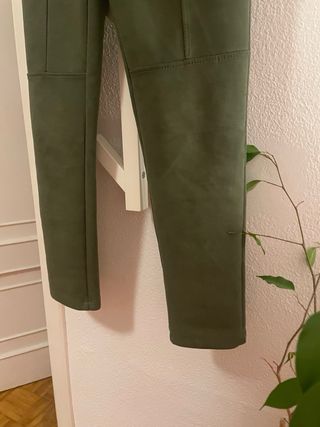 Leggings verdes terciopelo