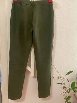 Leggings verdes terciopelo