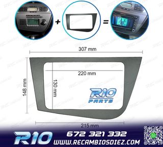 MARCO GRIS RADIO 2-DIN PARA SEAT LEON 05-12