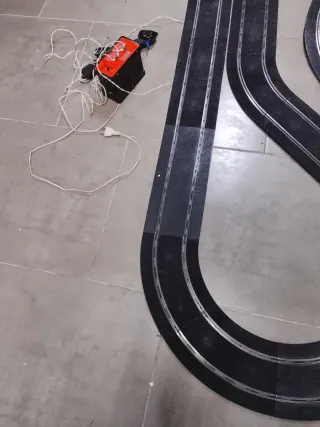 Circuito Scalextric Negro Antiguo grande